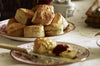 Scones with butter and jam