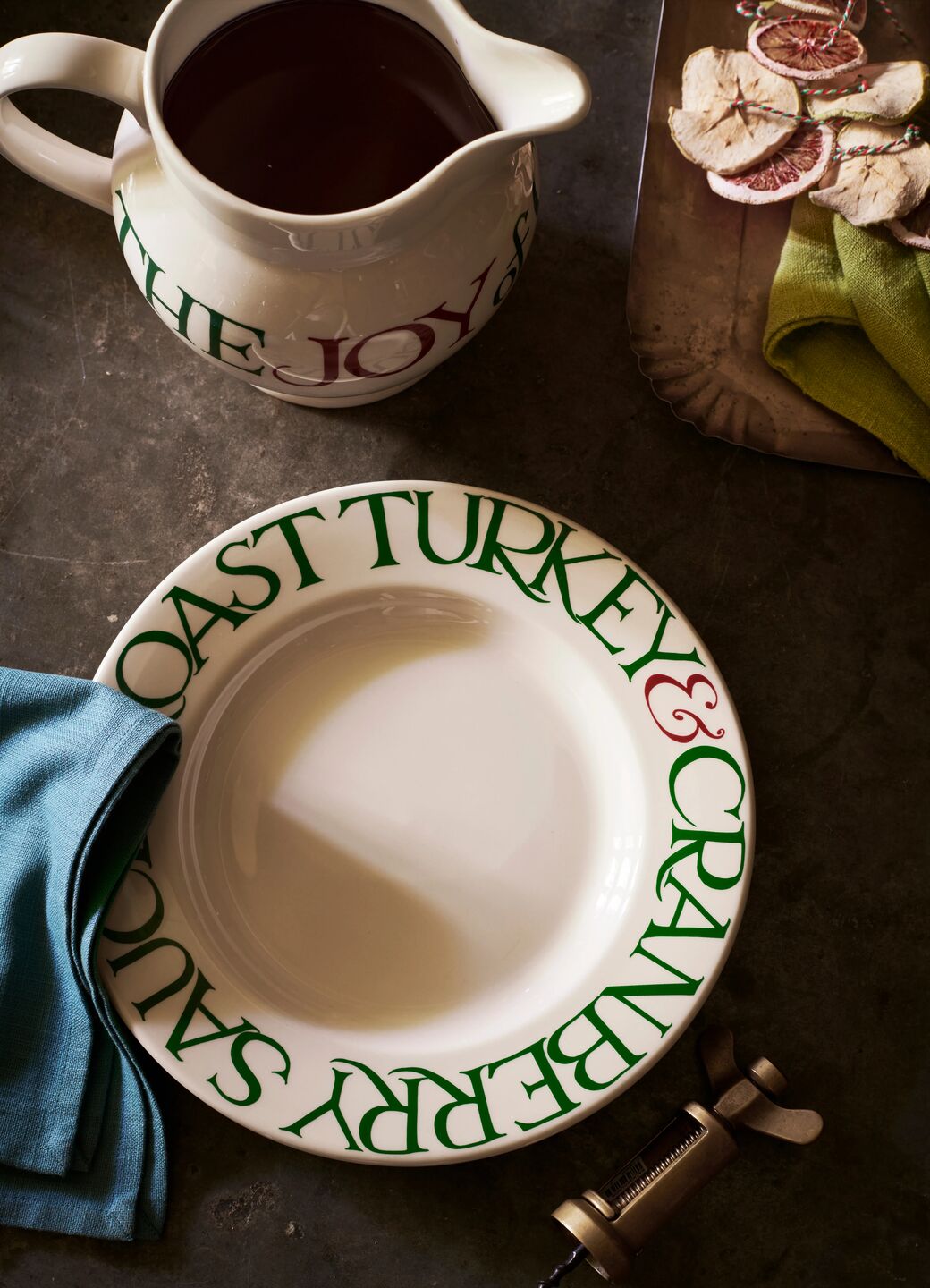 Christmas Toast & Marmalade Roast Turkey 10 1/2 Inch Plate