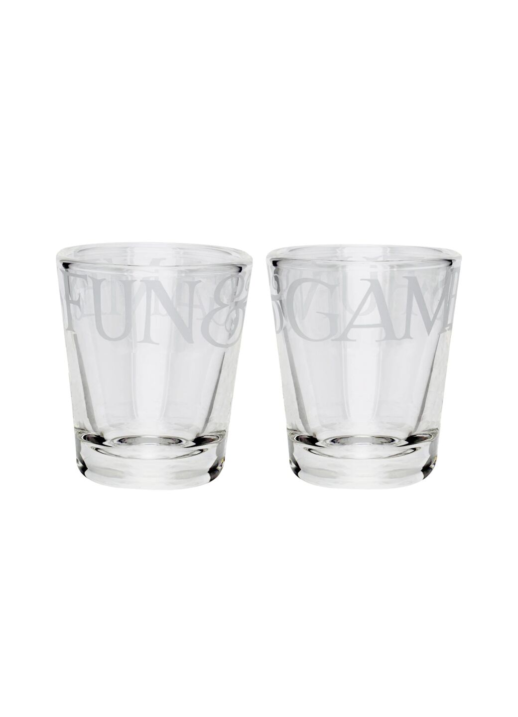 Black Toast Small Glass Tumbler Set of 2