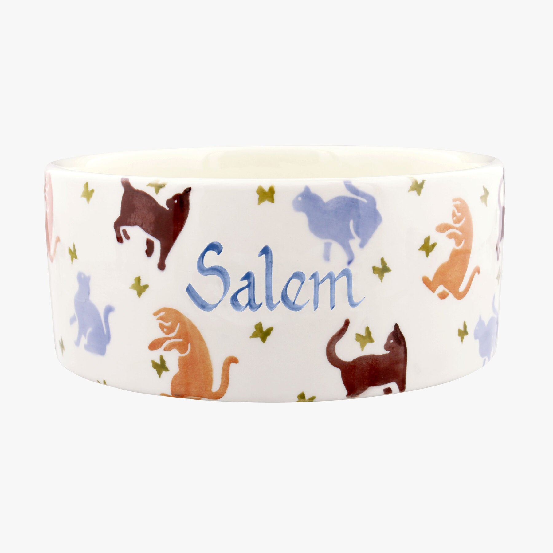 Personalised Cats Large Pet Bowl