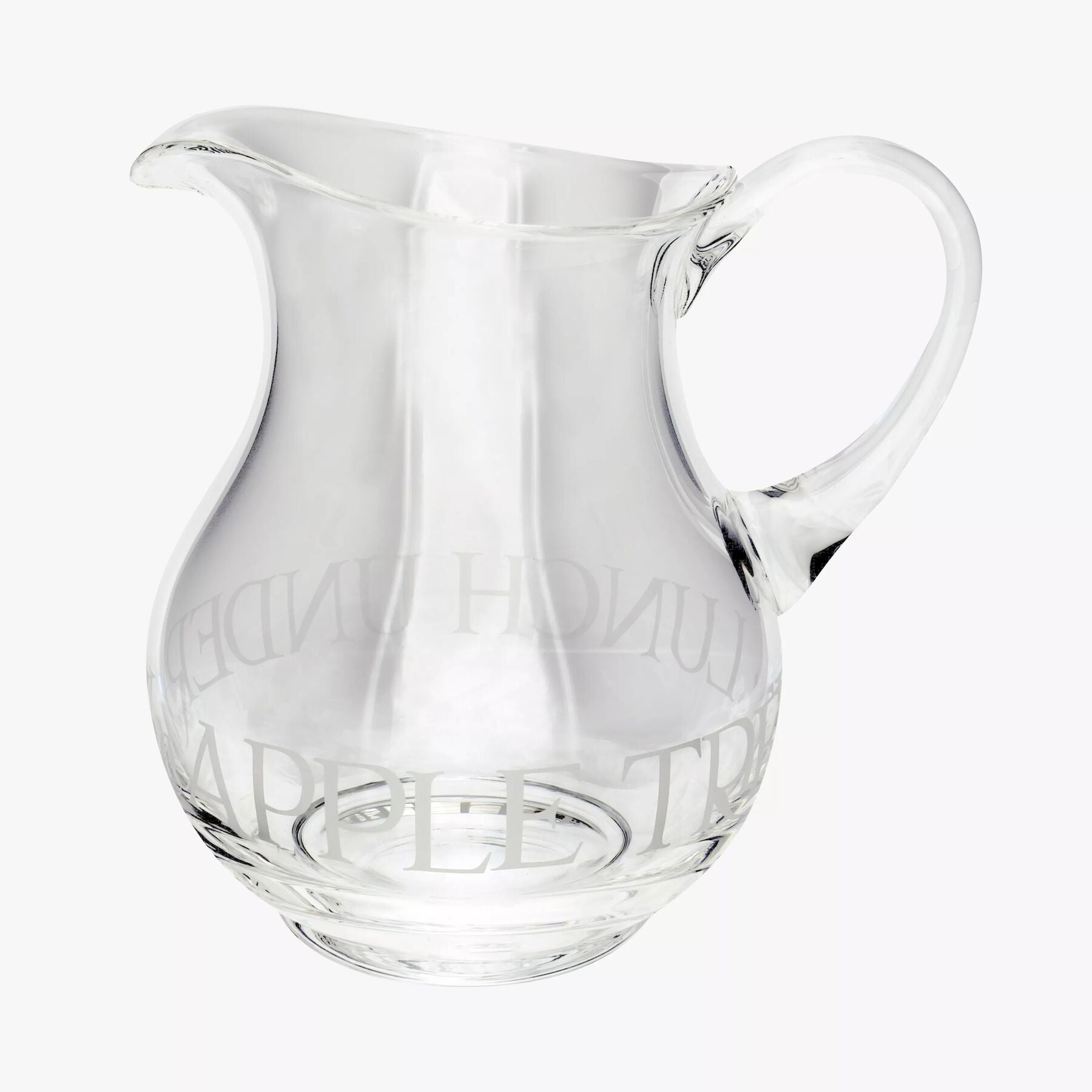 Black Toast Large Glass Water Pitcher