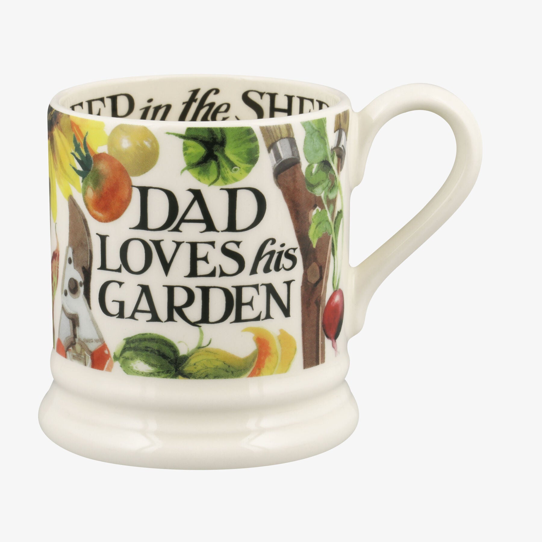 Seconds Dad Loves His Garden 1/2 Pint Mug