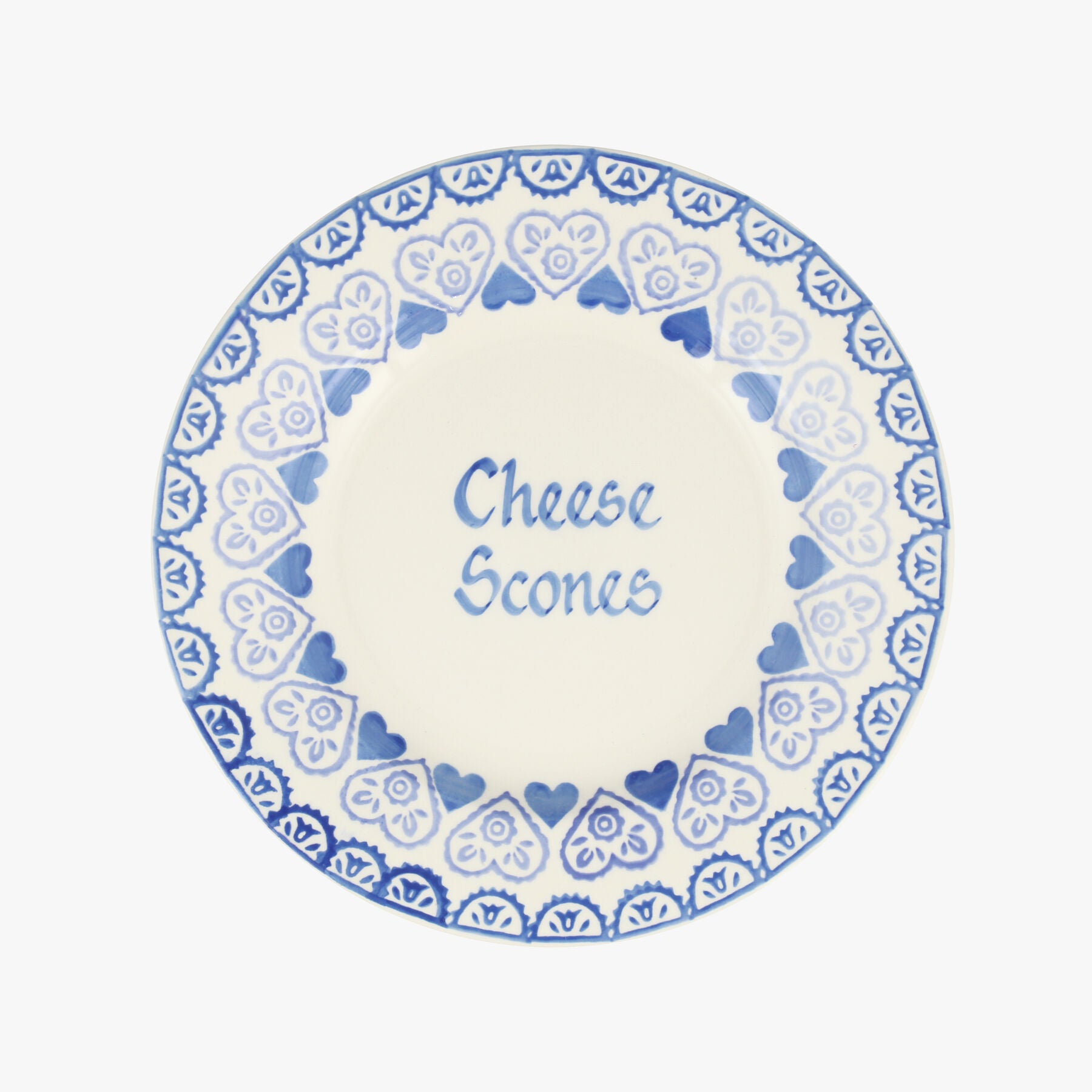 Personalised Blue Sampler 8 1/2 Inch Plate