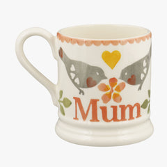Seconds Lovebirds Coral Mum 1/2 Pint Mug