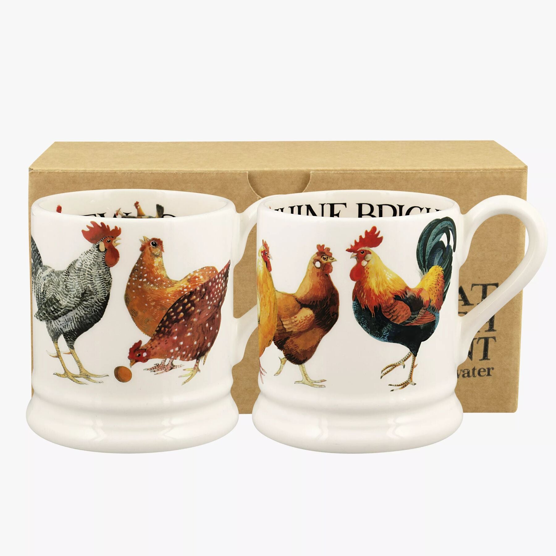 Rise & Shine Set Of 2 1/2 Pint Mugs Boxed