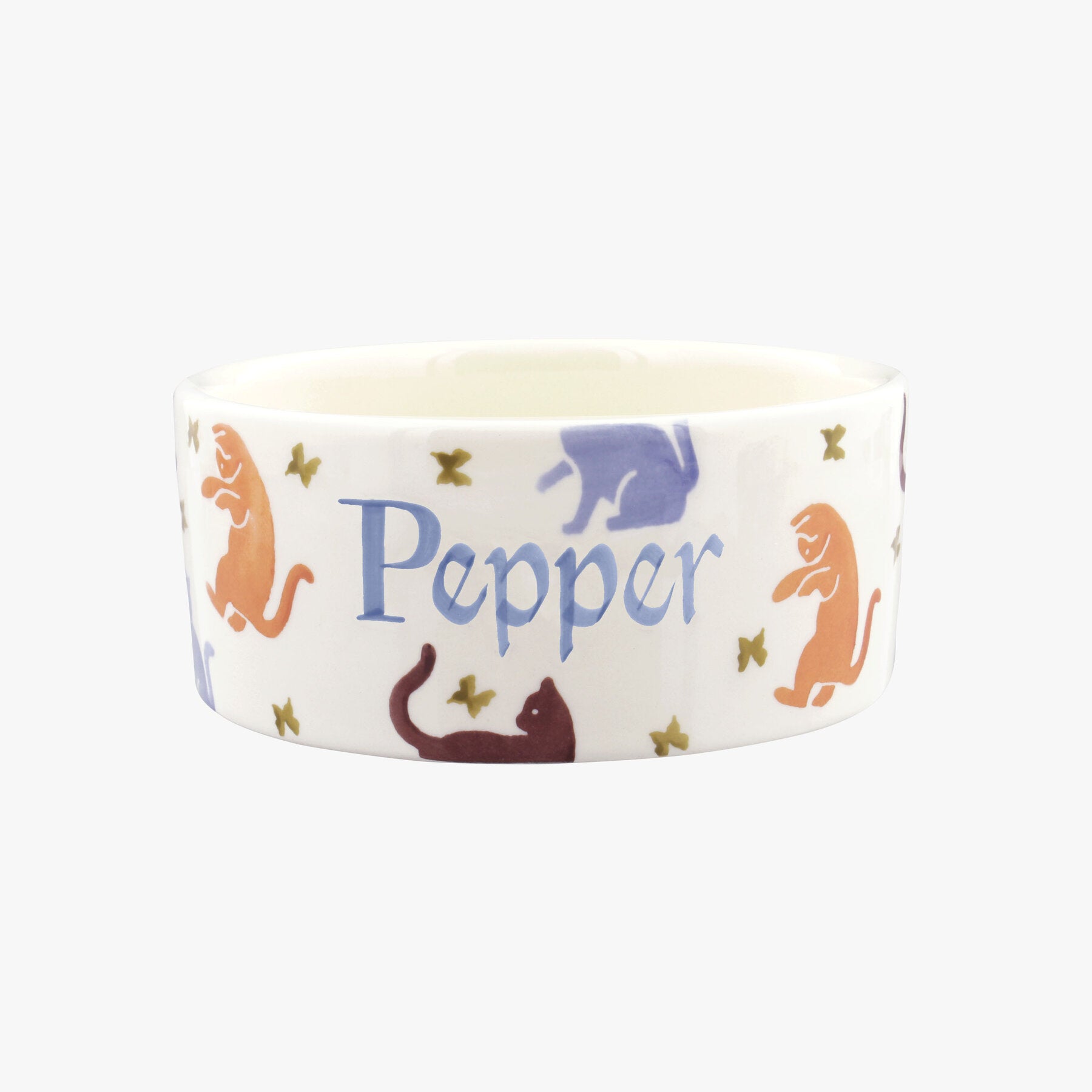 Personalised Cats Small Pet Bowl