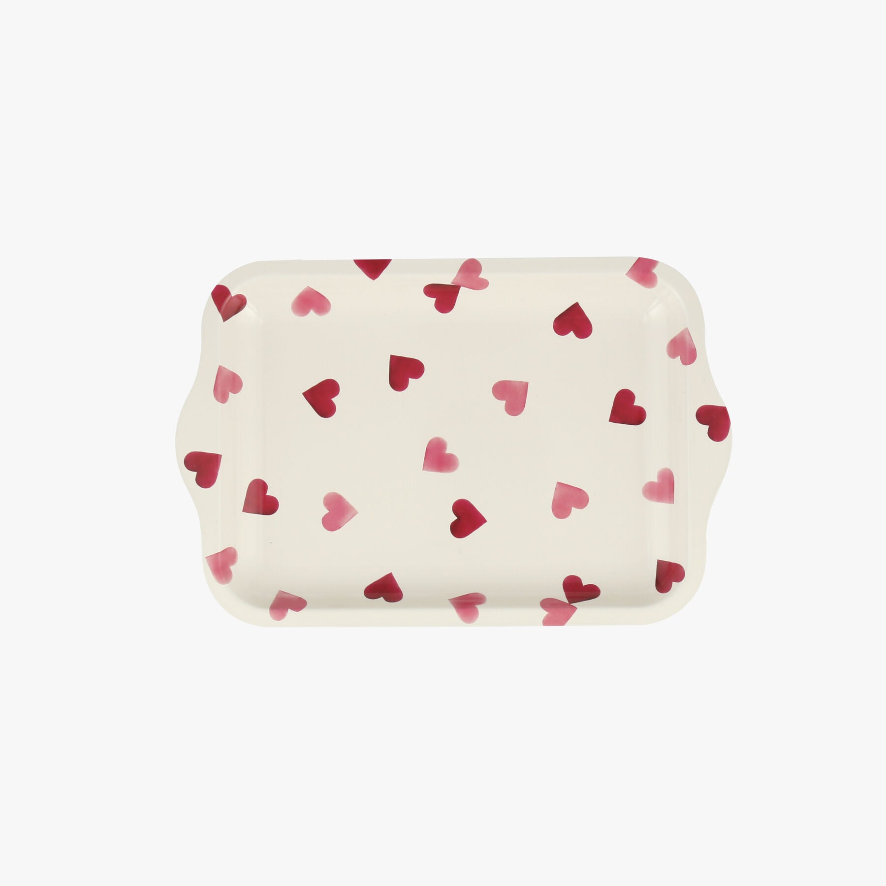 Pink Hearts Small Tin Tray