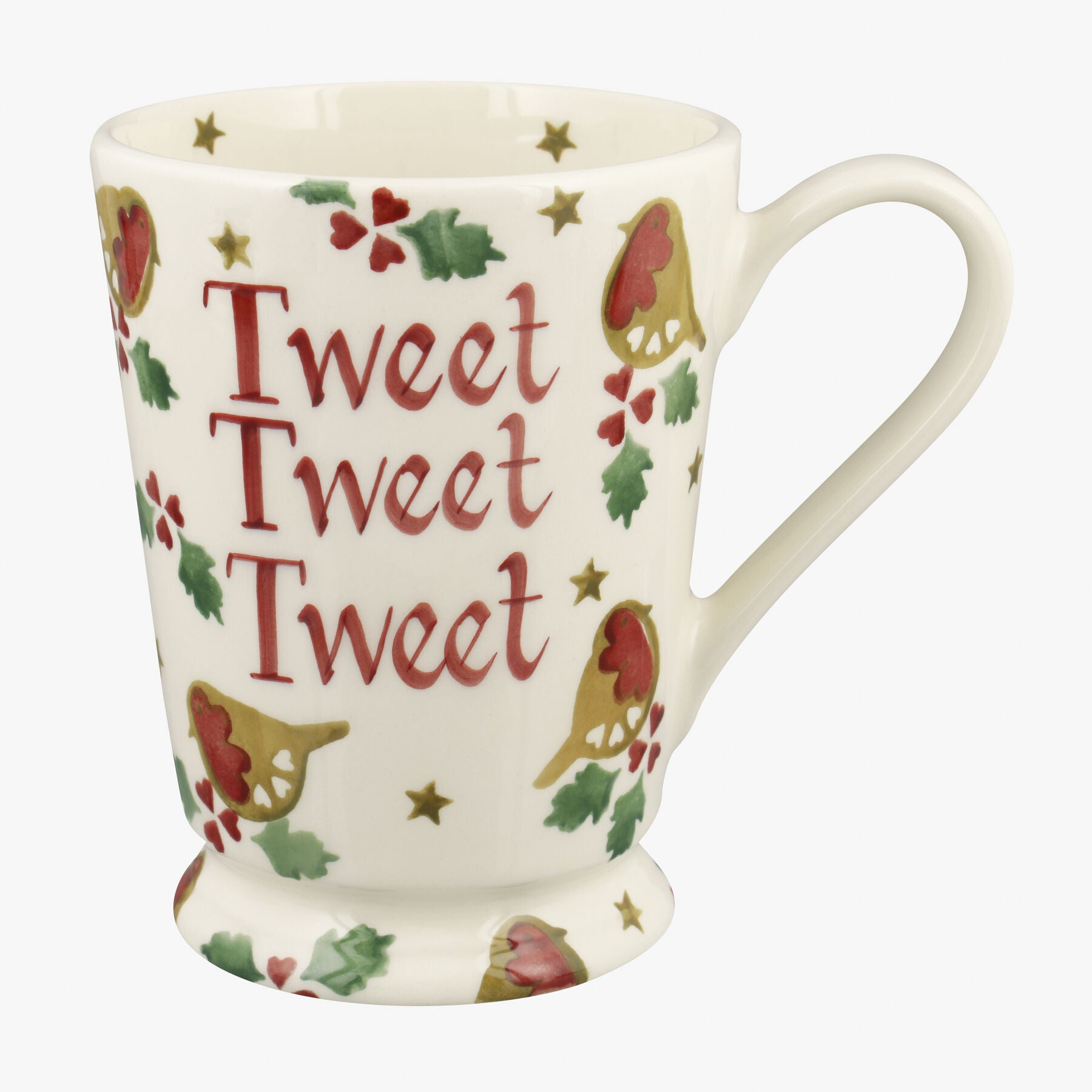 Personalised Christmas Robin Cocoa Mug