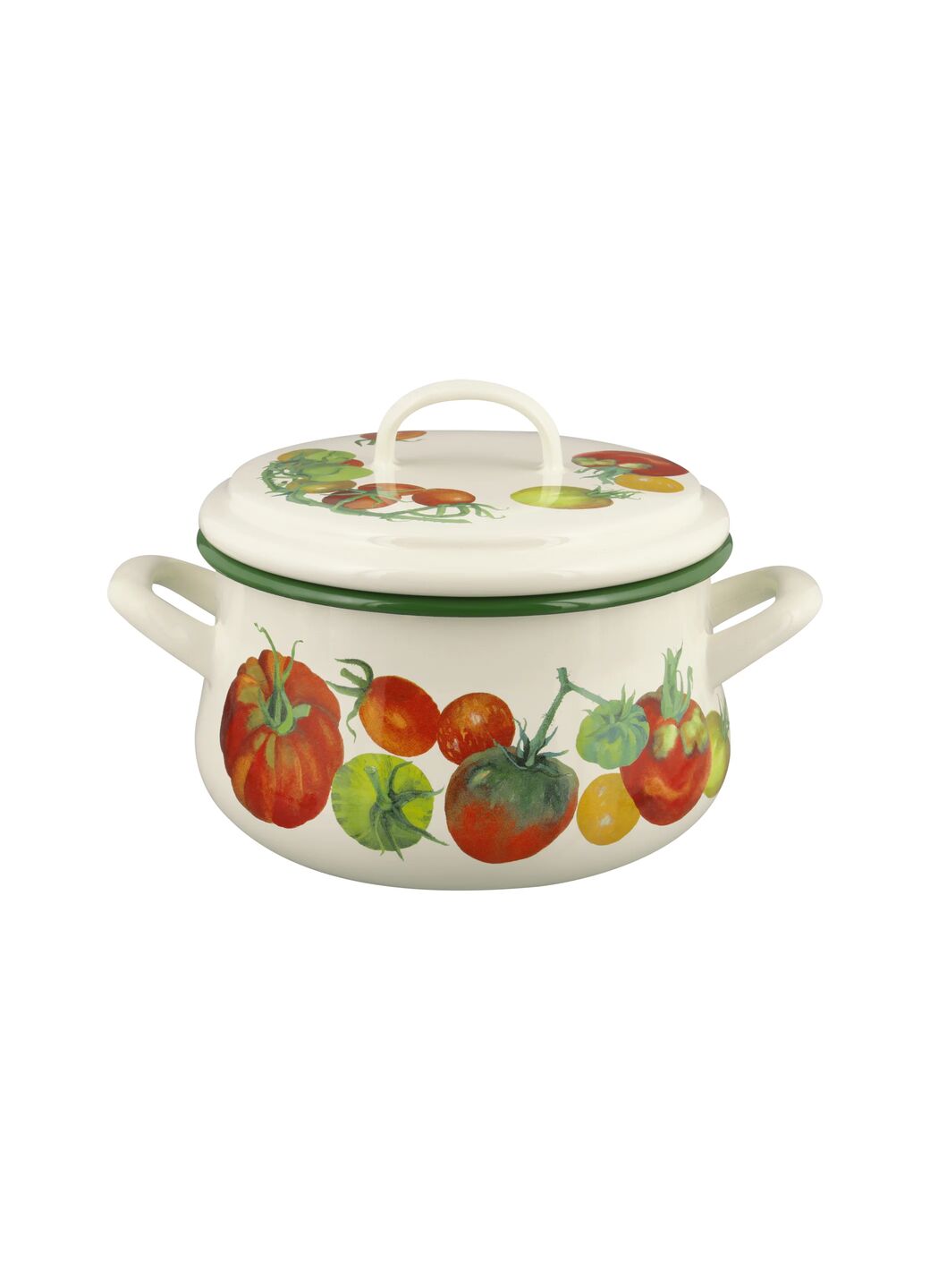 Tomatoes Enamel Small Cooking Pot