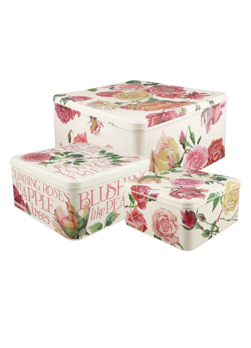 Rose Garden Set Of 3 Square Cake Tins