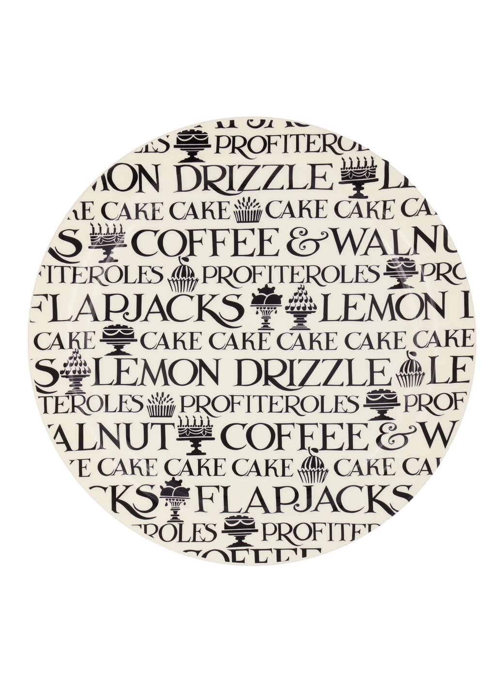 Black Toast Archive Cake Serving Plate