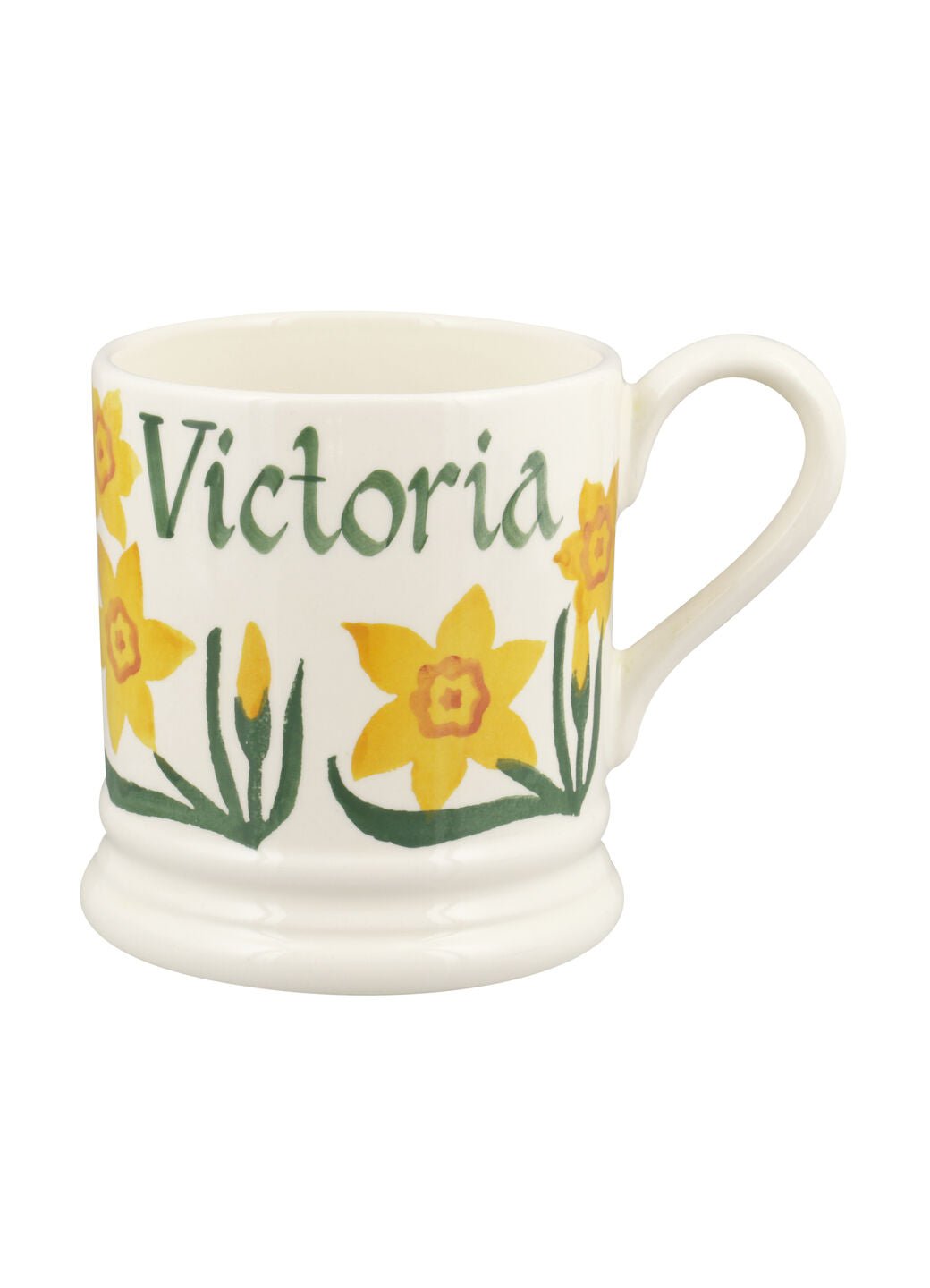 Personalised Daffodils 1/2 Pint Mug