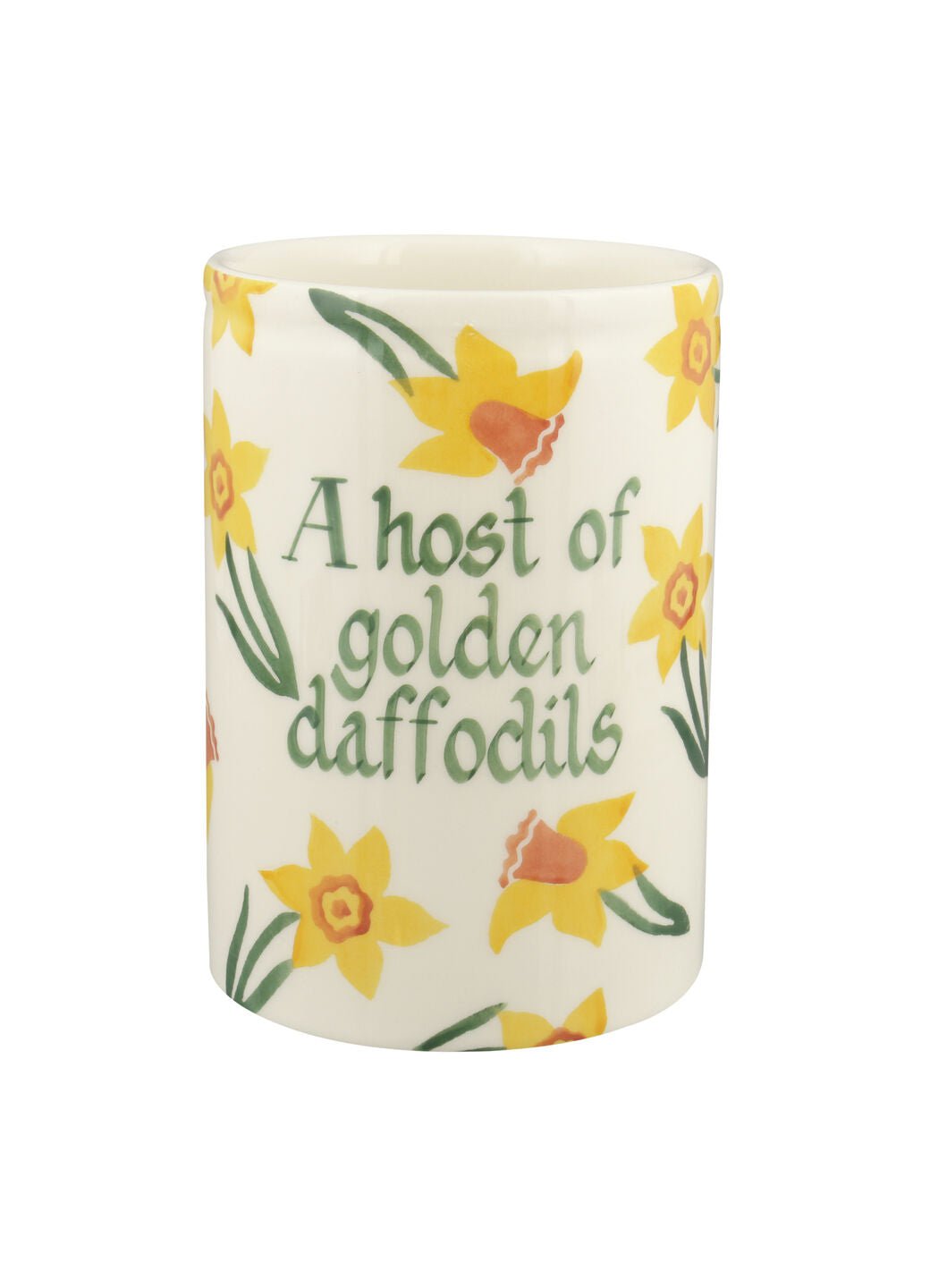 Personalised Daffodils Medium Vase