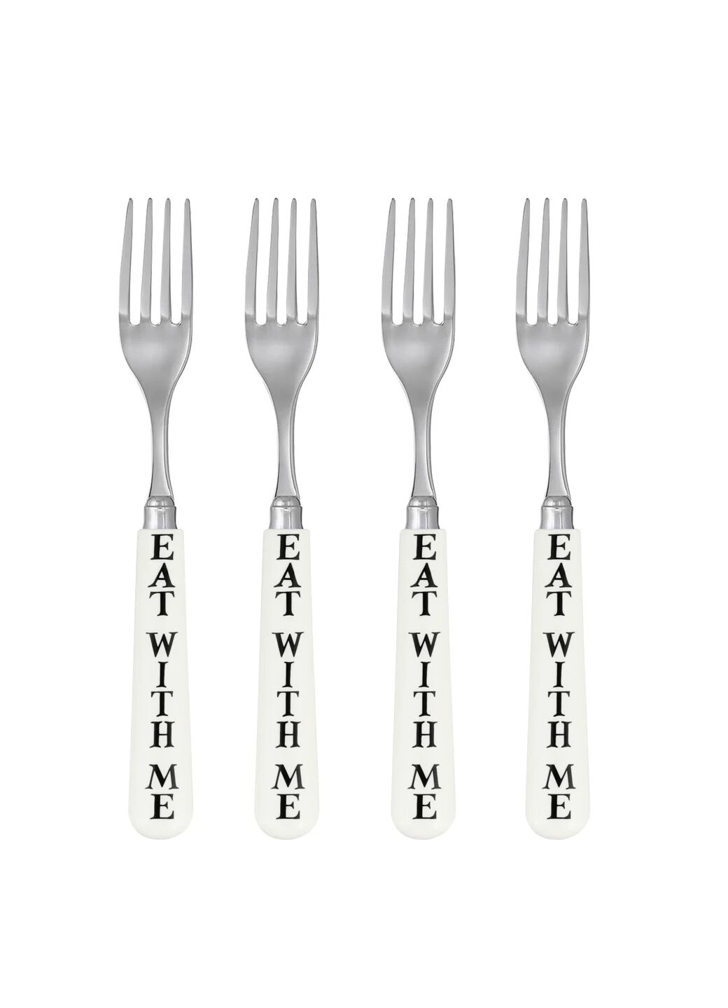 Black Toast Set Of 4 Forks