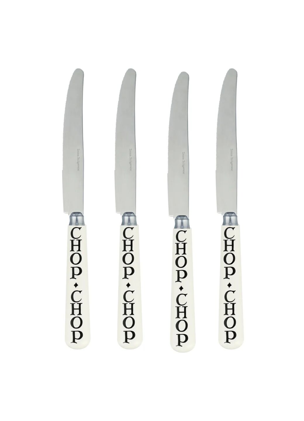 Black Toast Set Of 4 Knives