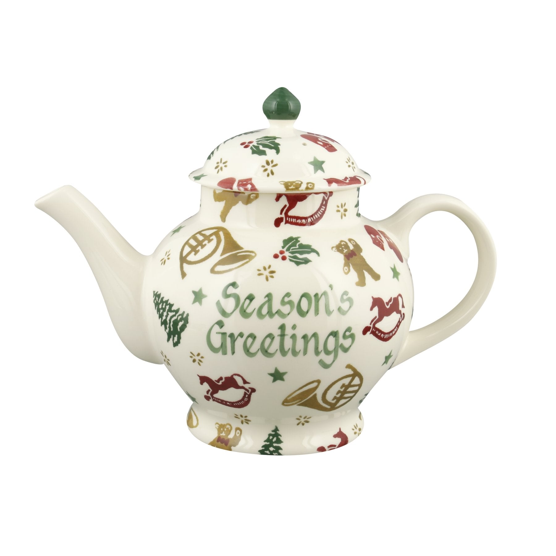 Personalised Christmas Celebration 4 Mug Teapot