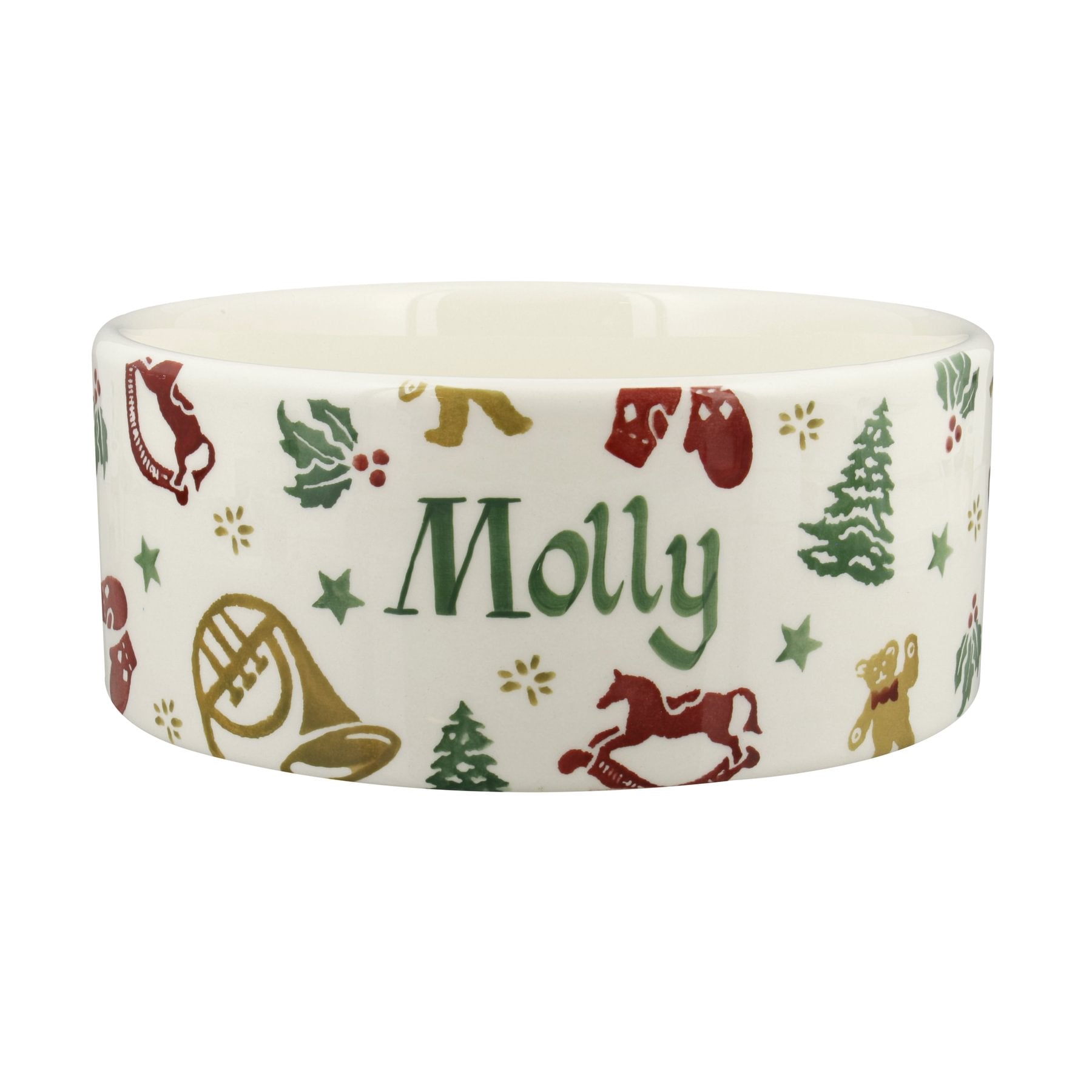 Personalised Christmas Celebration Large Pet Bowl