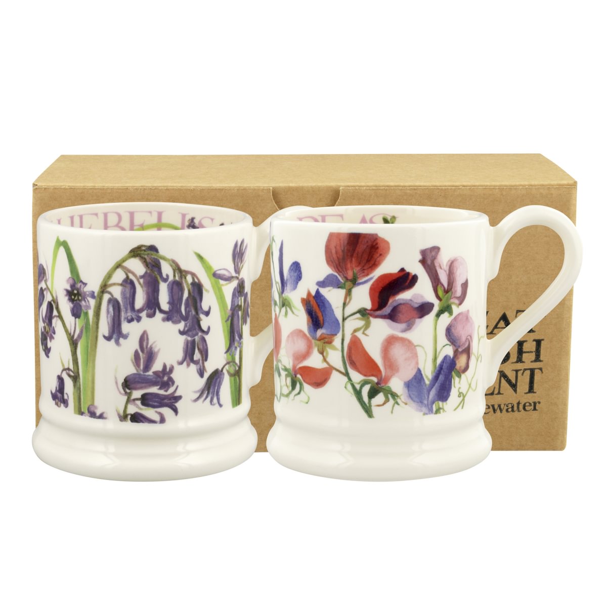 Bluebell & Sweet Pea Set of 2 1/2 Pint Mugs