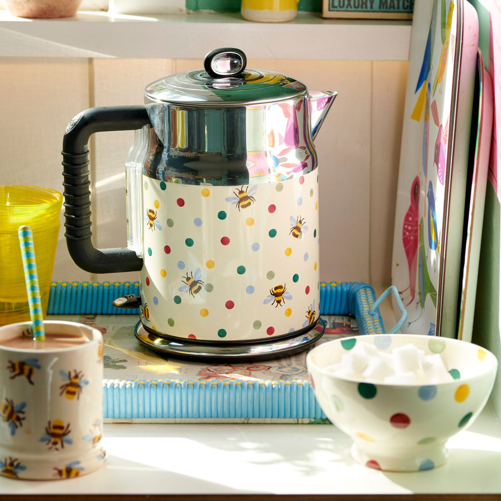 Polka Dot & Bee Retro Kettle | Russell Hobbs X Emma Bridgewater – Emma ...