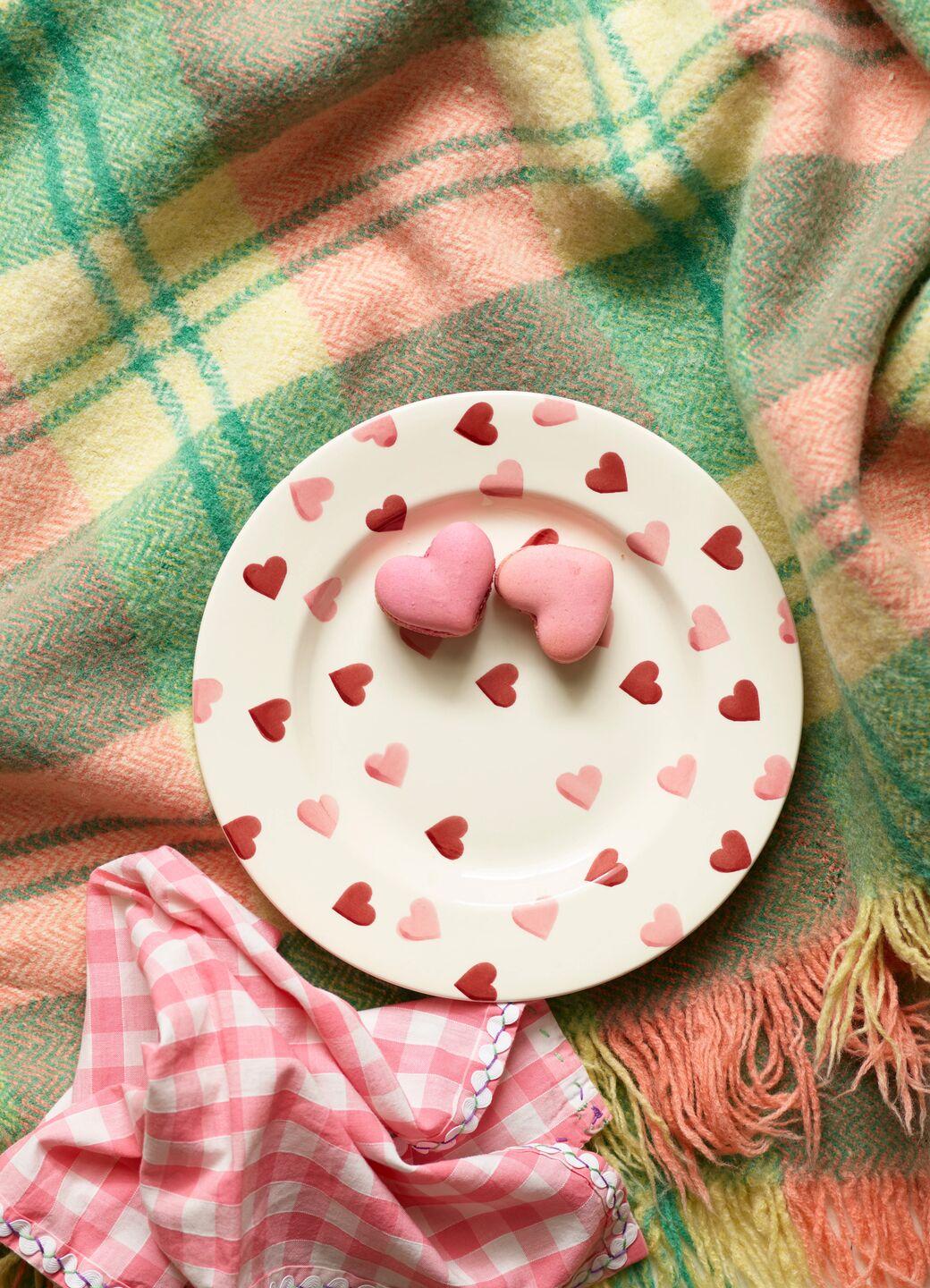 Pink Hearts 8 1/2" Plate