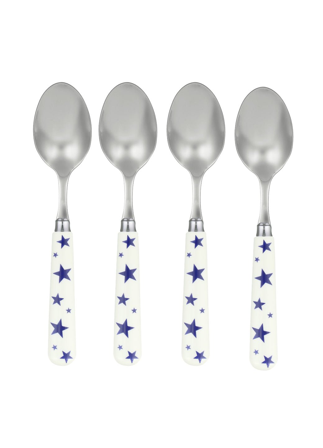 Blue Star Set Of 4 Spoons