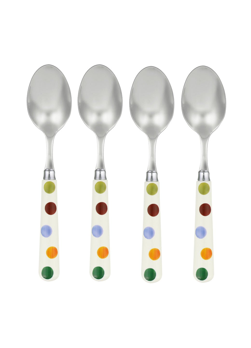 Polka Dot Set Of 4 Spoons