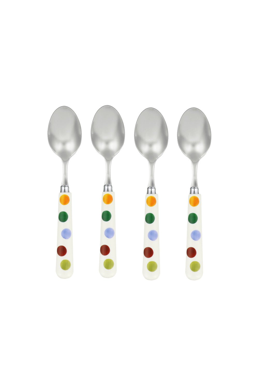 Polka Dot Set Of 4 Teaspoons