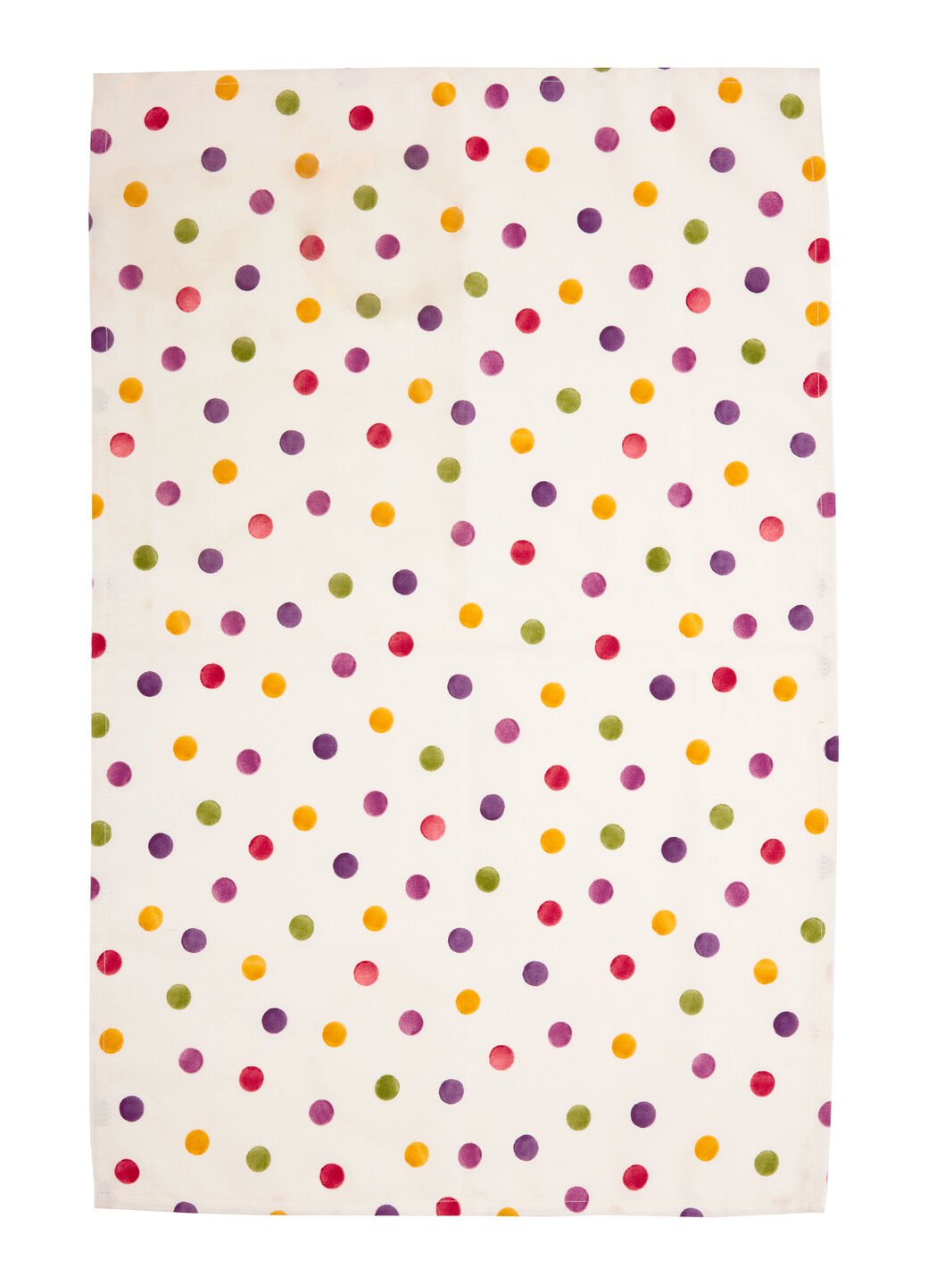 Polka Dot Wallflower Tea Towel