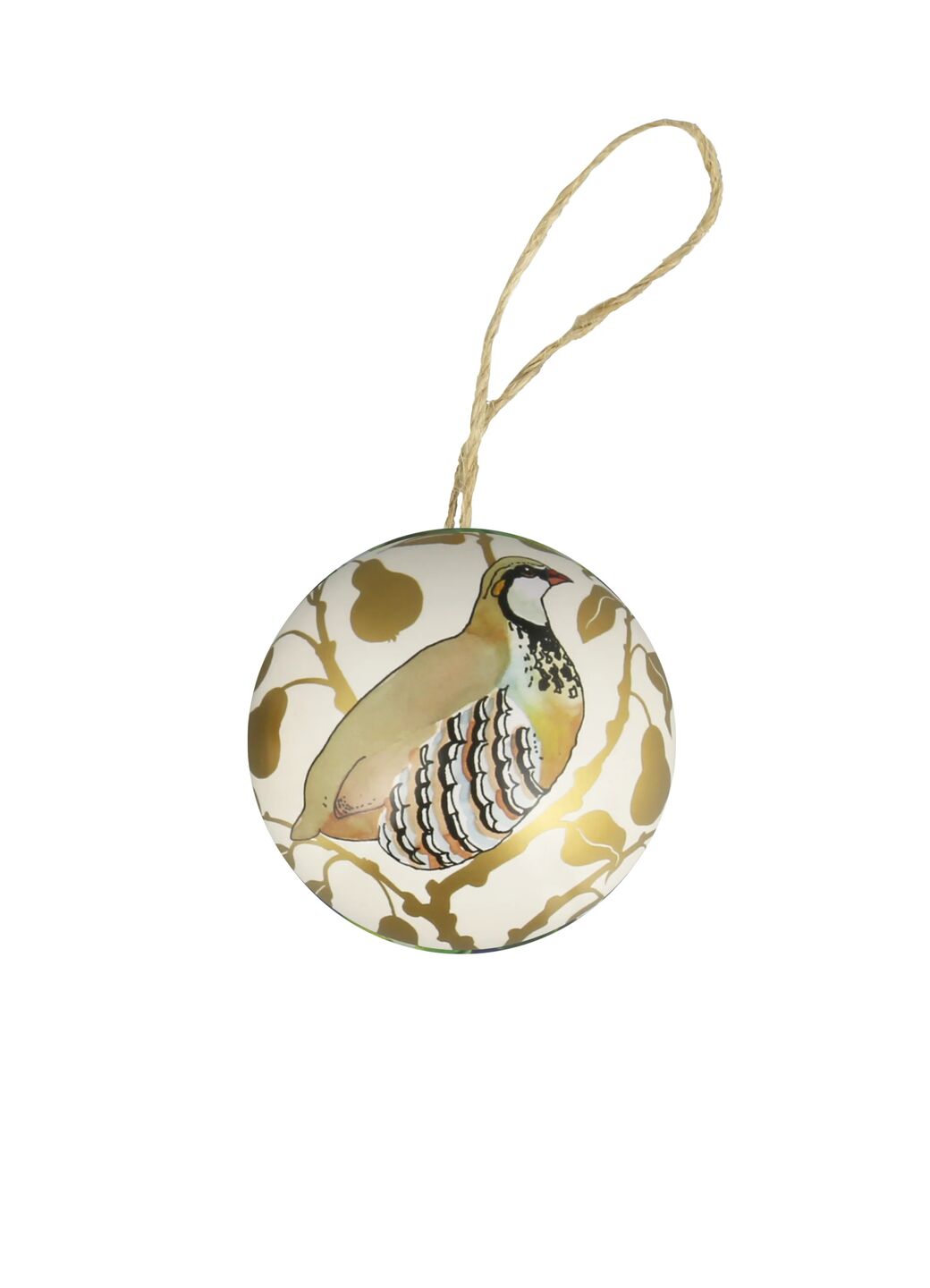 Partridge In A Pear Tree Tin Bauble