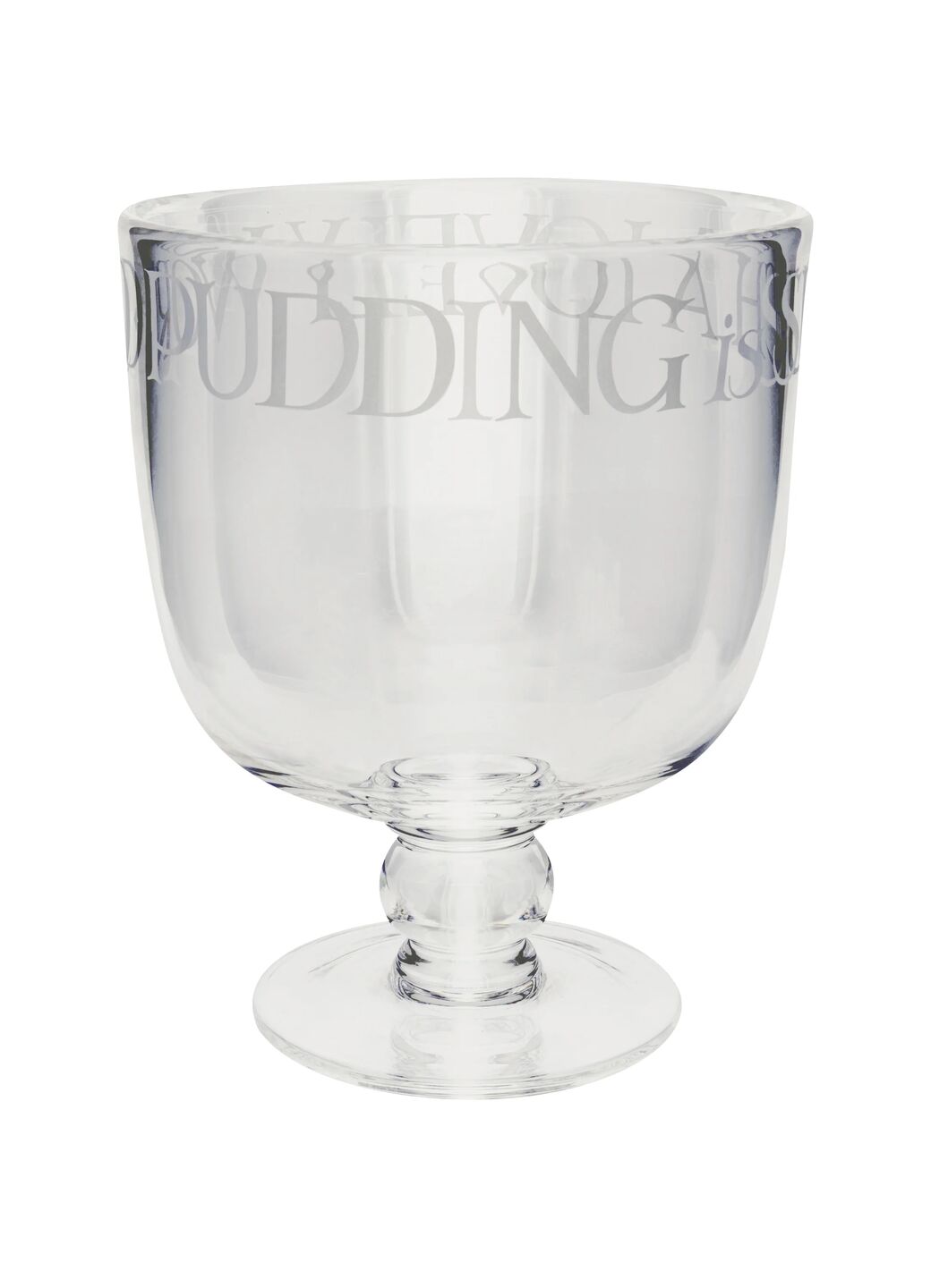 Black Toast Glass Pudding Bowl