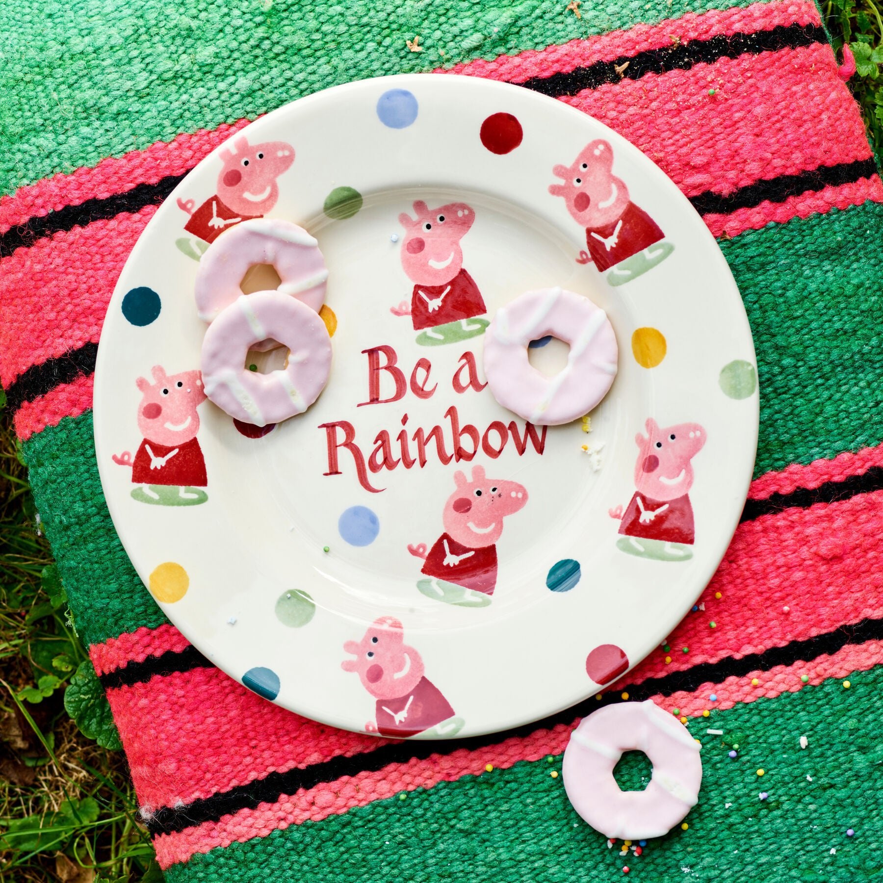 Personalised Peppa Pig 8 1/2 Inch Plate