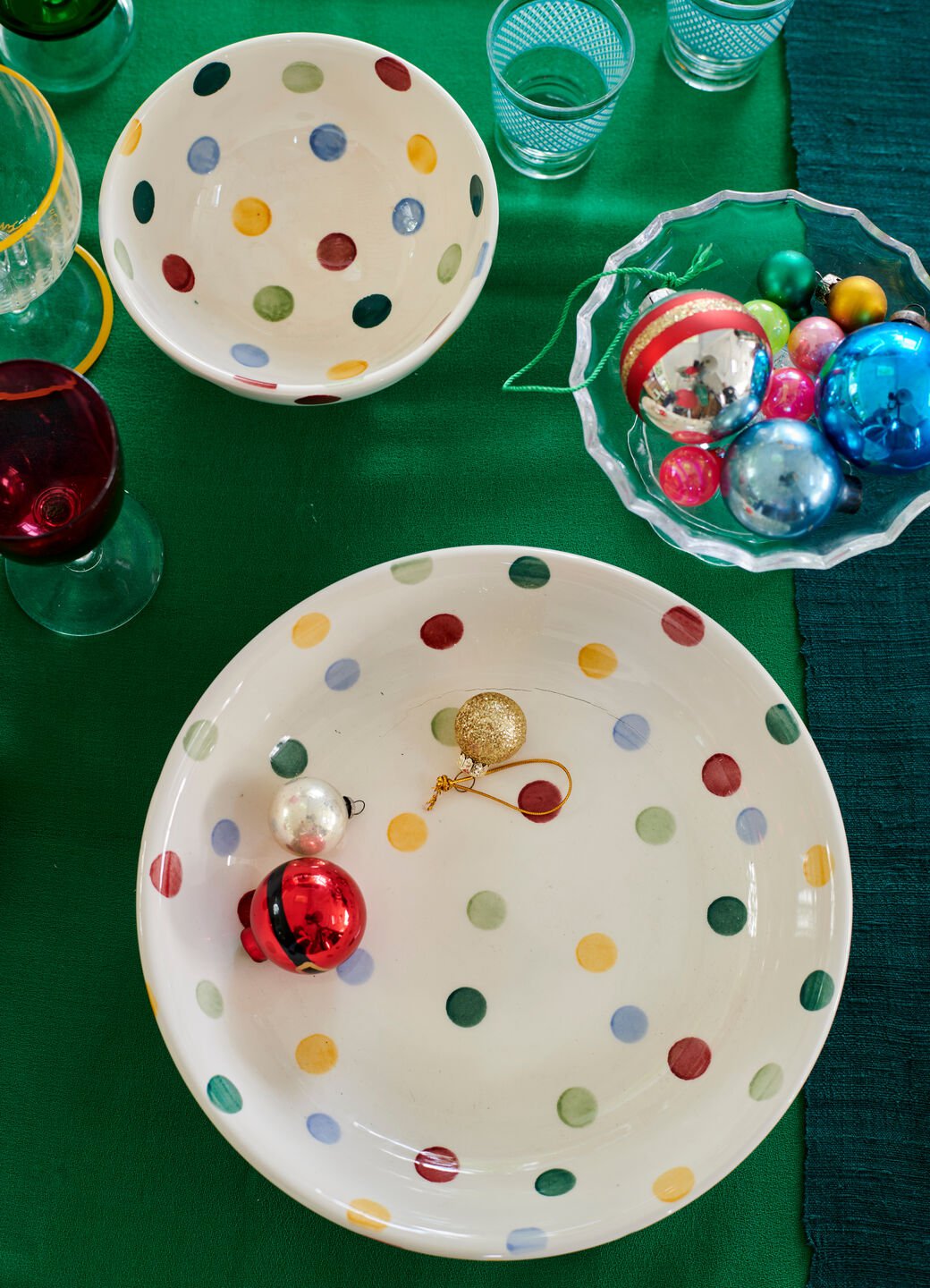 Polka Dot Medium Pasta Bowl