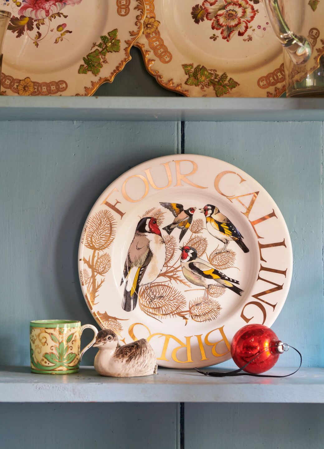 12 Days Of Christmas Four Calling Birds 8 1/2 Inch Plate - Club Exclusive