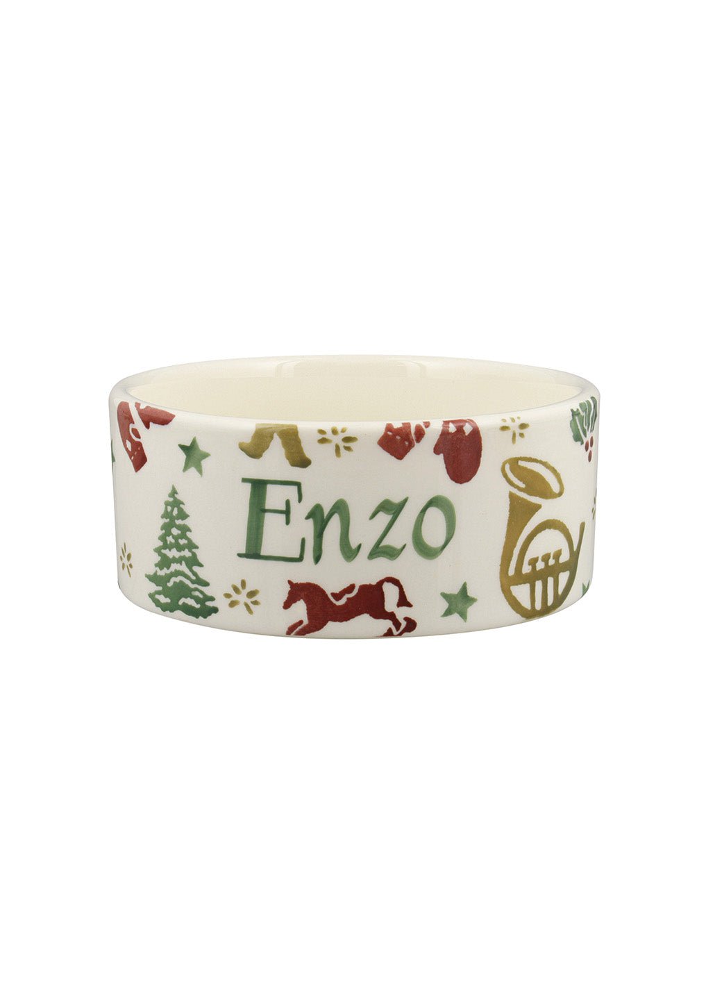 Personalised Christmas Celebration Small Pet Bowl