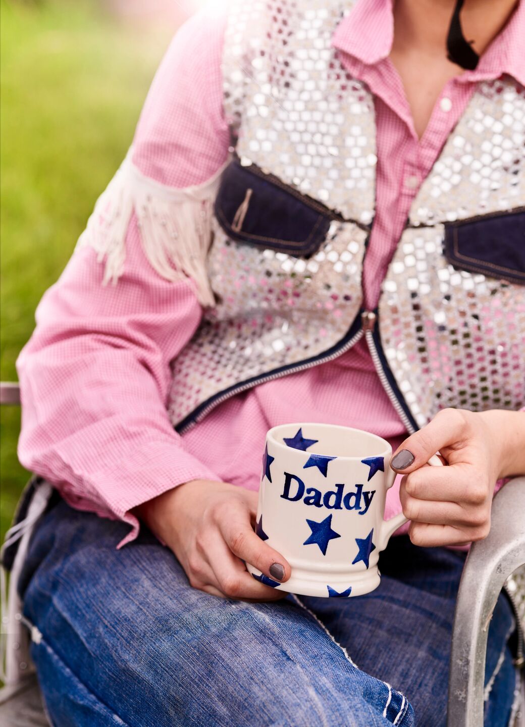 Blue Star Daddy 1/2 Pint Mug