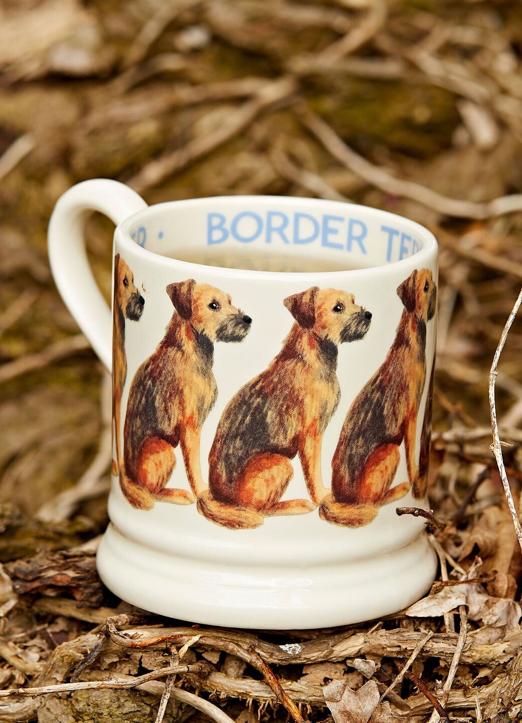 Seconds Dogs Border Terrier 1/2 Pint Mug