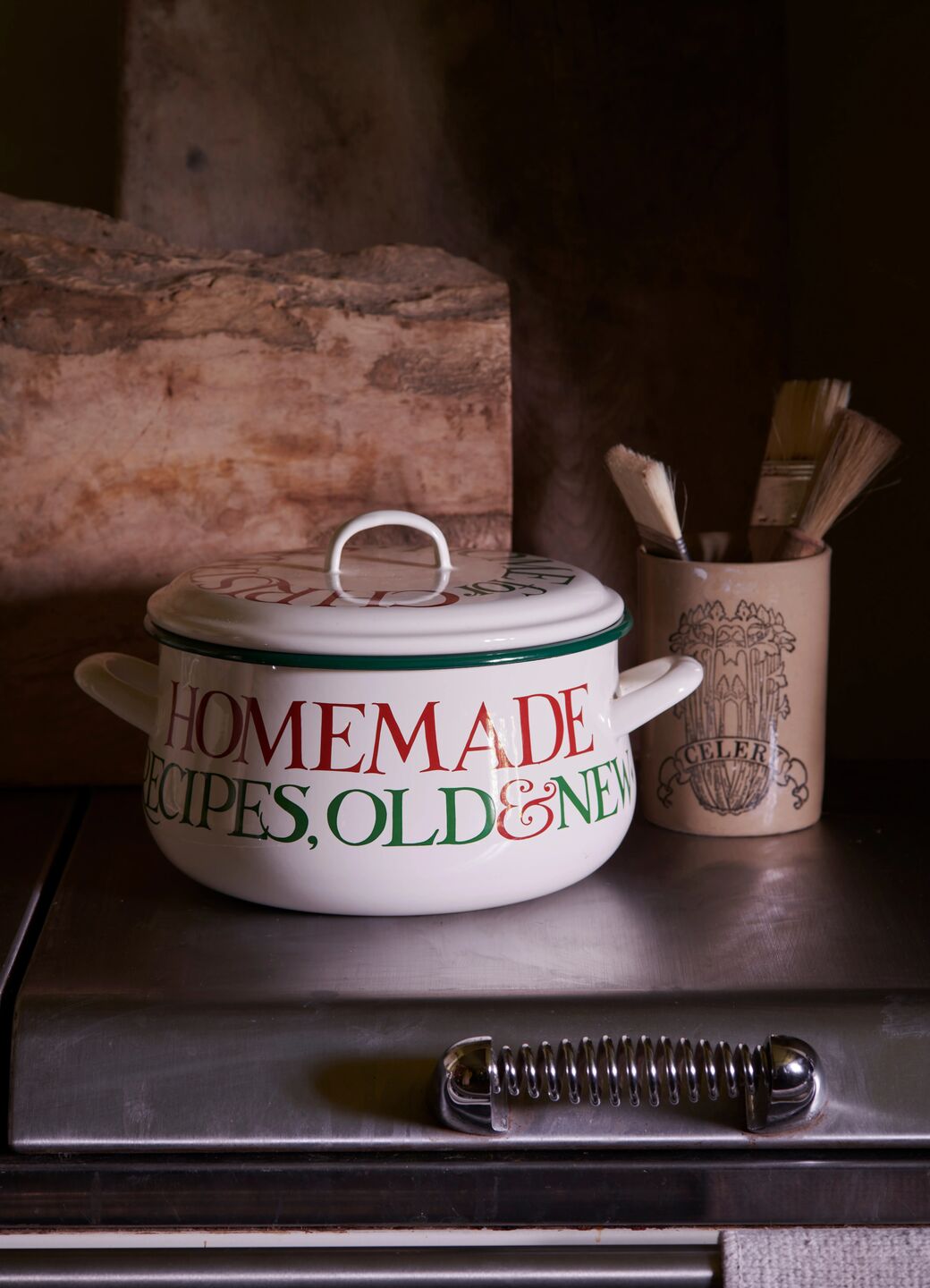 Christmas Toast & Marmalade Large Enamel Cooking Pot