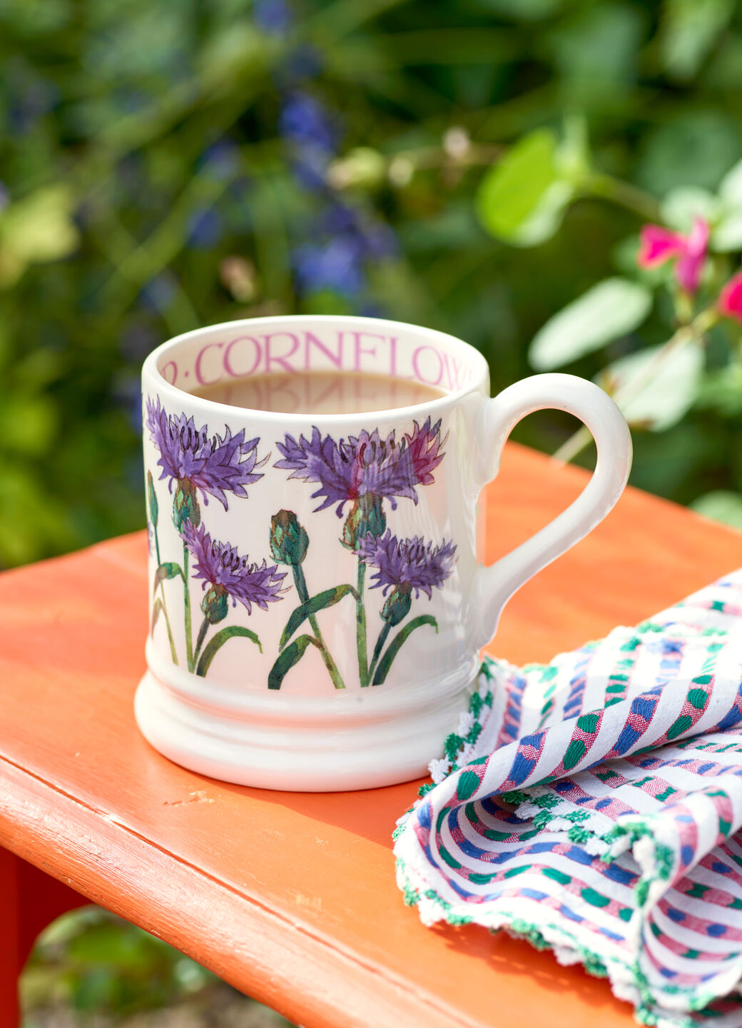 Flowers Cornflower 1/2 Pint Mug