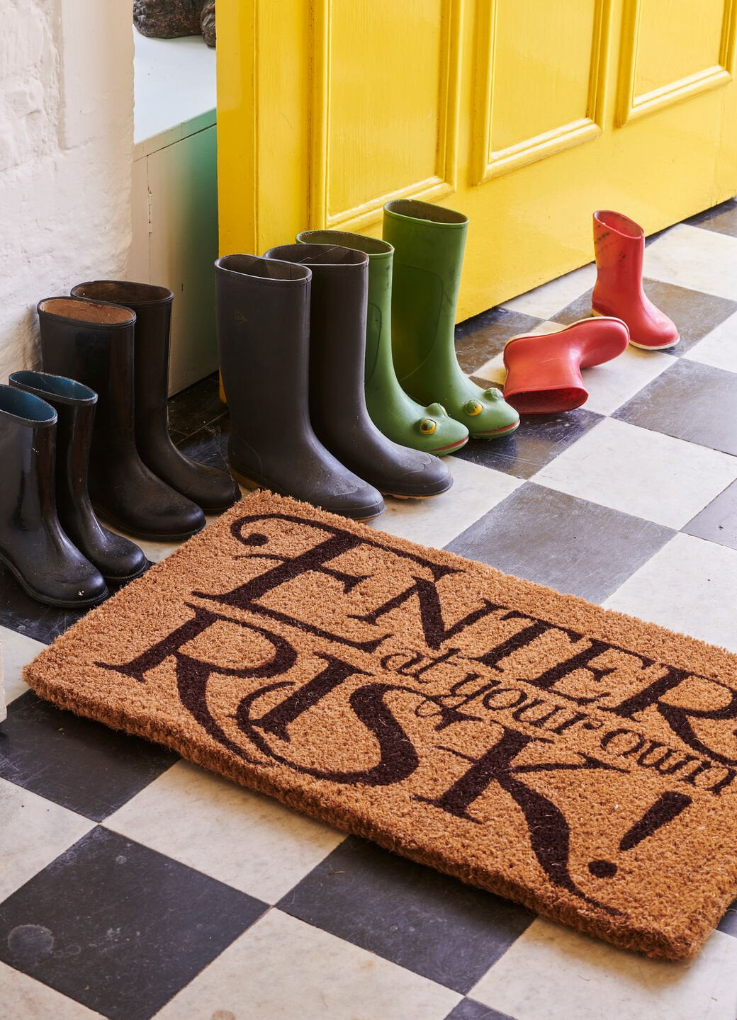 Enter At Your Own Risk Medium Doormat