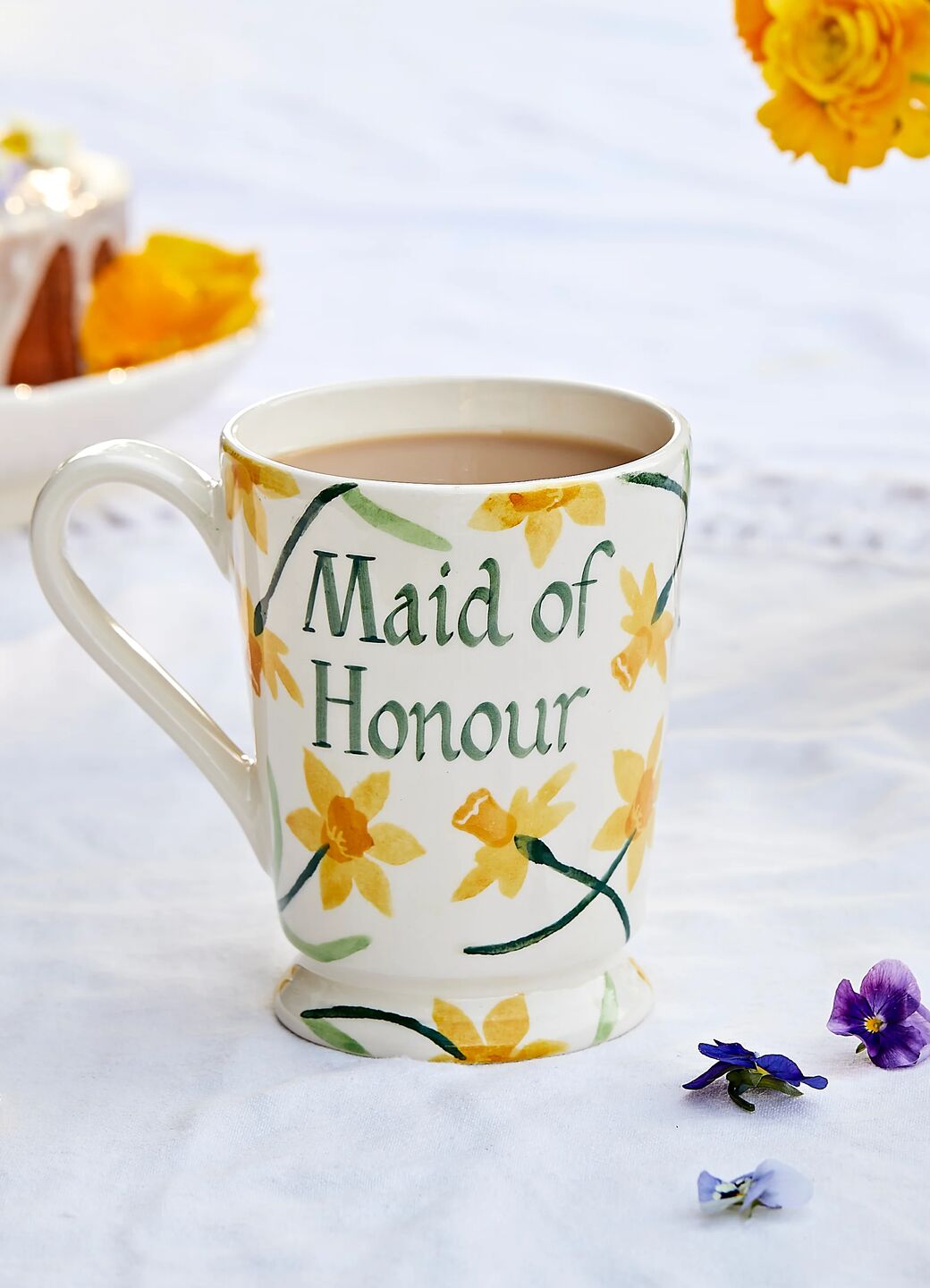 Personalised Little Daffodils Cocoa Mug