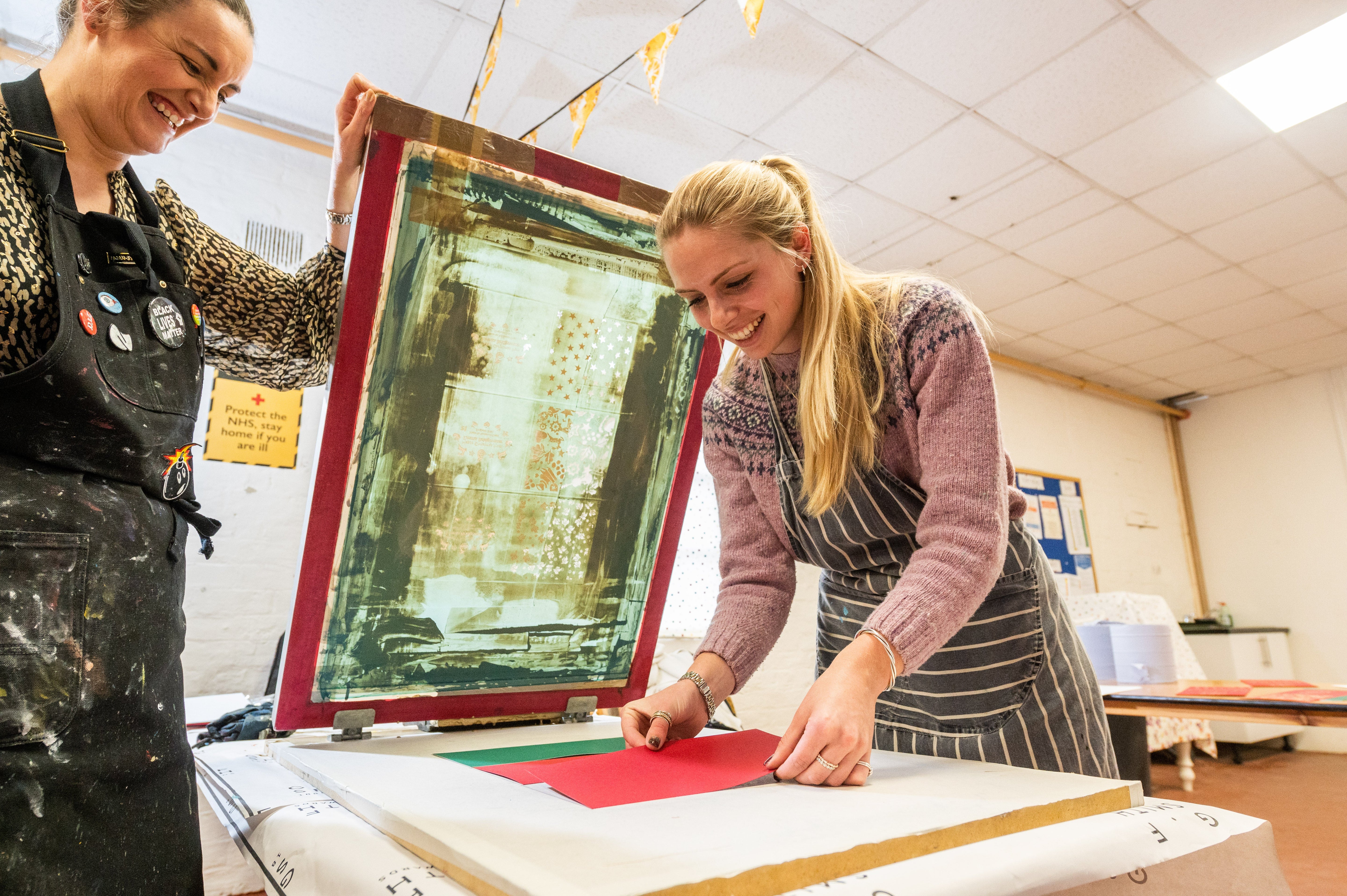 Crafting for Christmas Evening - Christmas Card Screen Printing Workshops