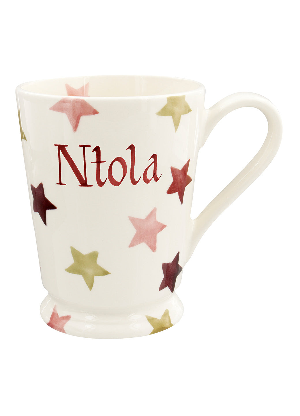 Personalised Pink & Gold Stars Cocoa Mug