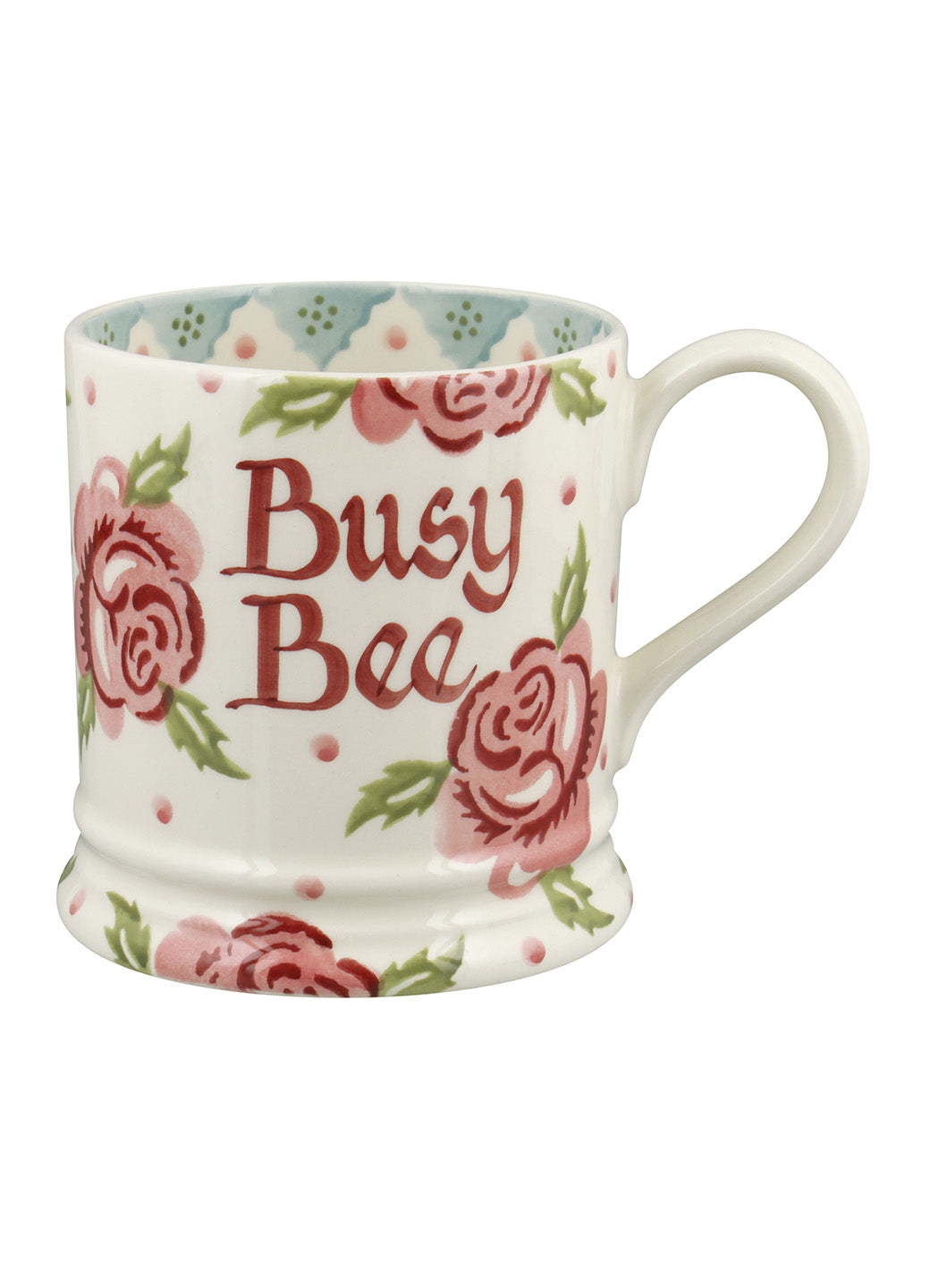 Personalised Rose & Bee 1 Pint Mug