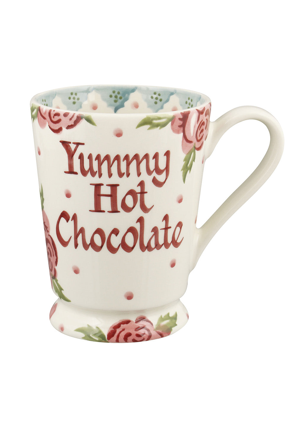 Personalised Rose & Bee Cocoa Mug