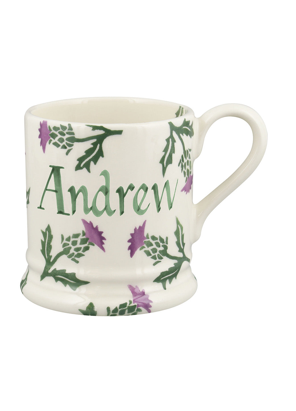 Personalised Thistle 1/2 Pint Mug