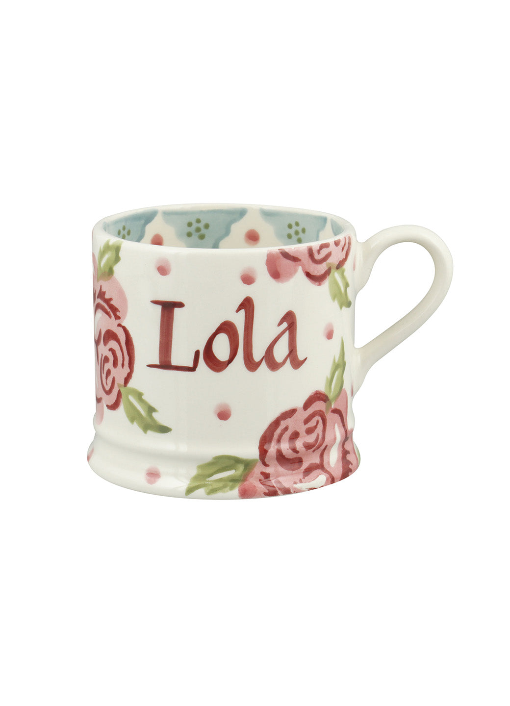 Personalised Rose & Bee Small Mug