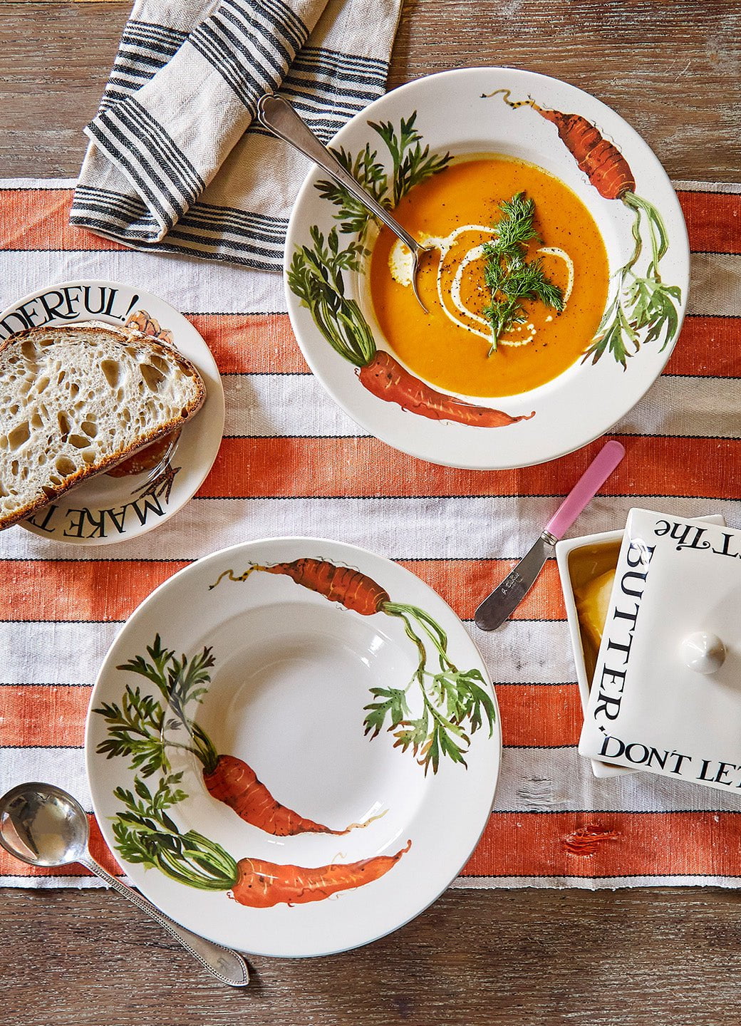 Carrots Soup Plate