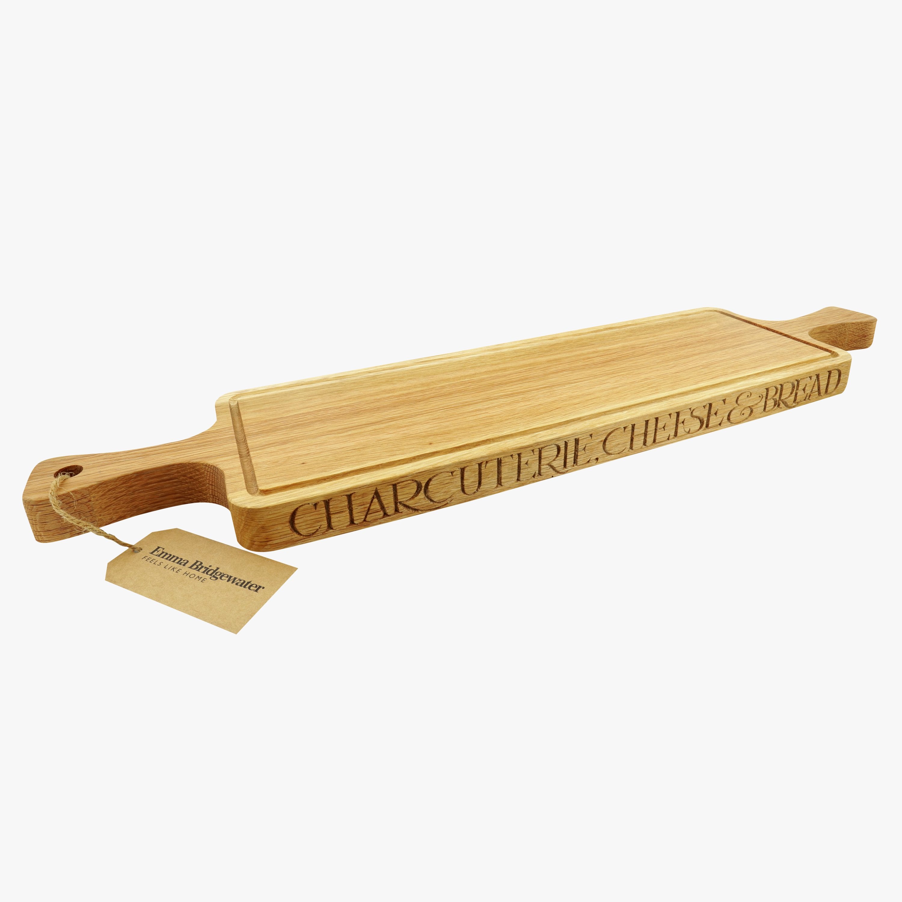 Black Toast Long Wooden Serving Board