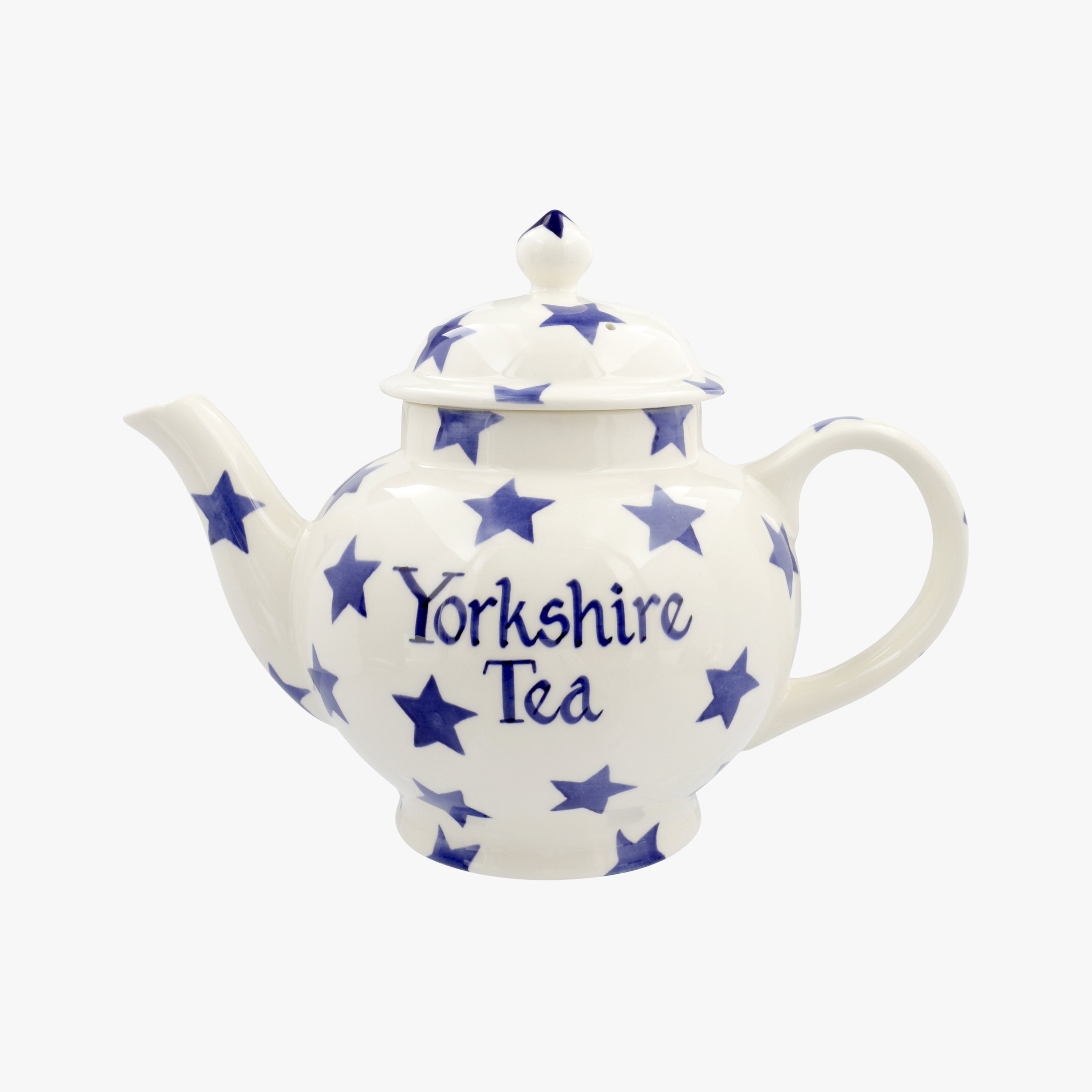 Personalised Blue Star 4 Mug Teapot