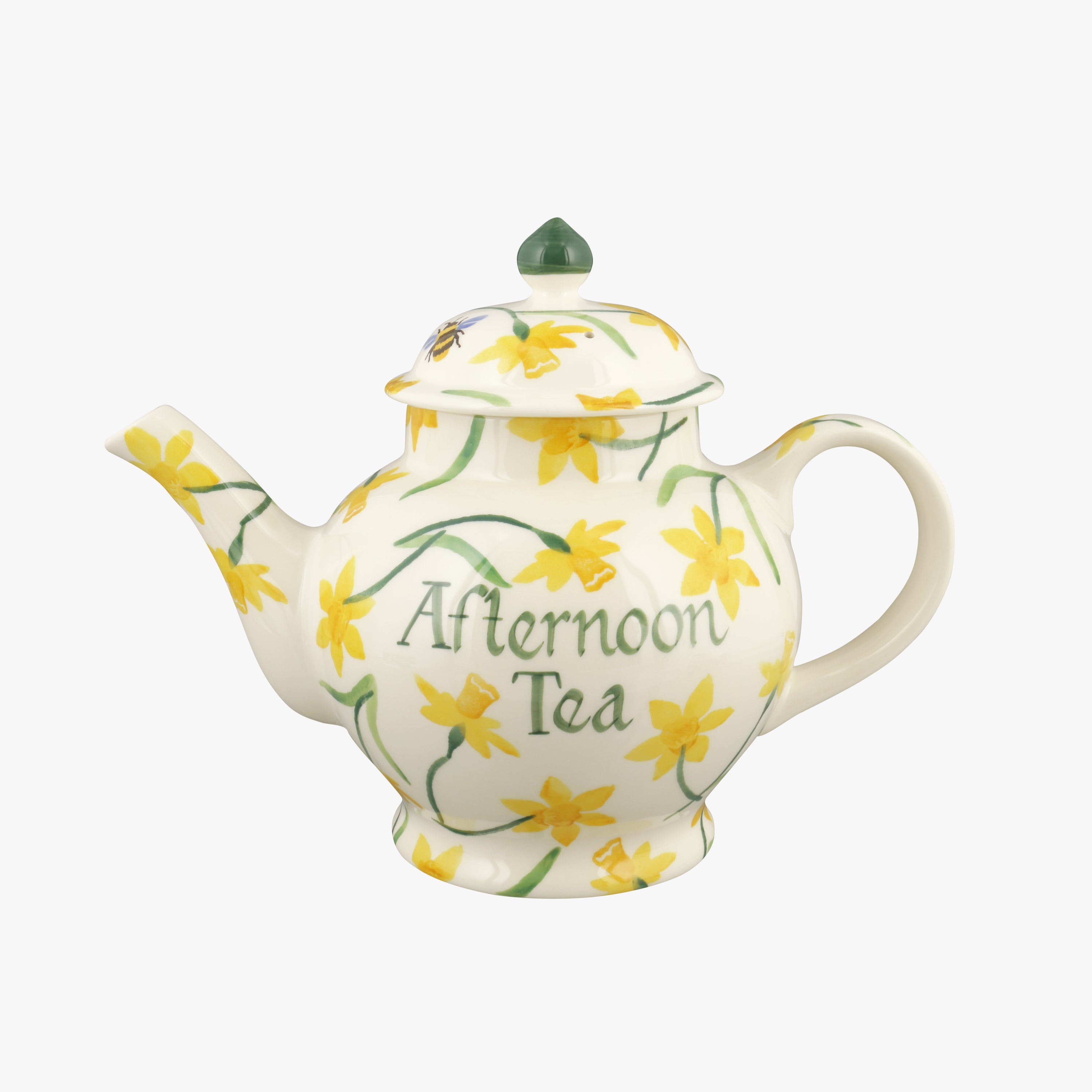 Personalised Little Daffodils 4 Mug Teapot